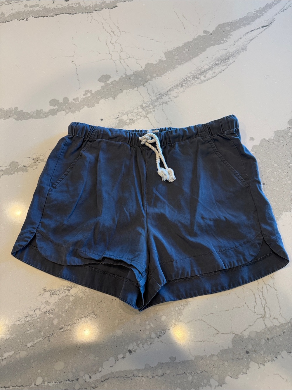 UpWest Navy Athletic Drawstring Shorts